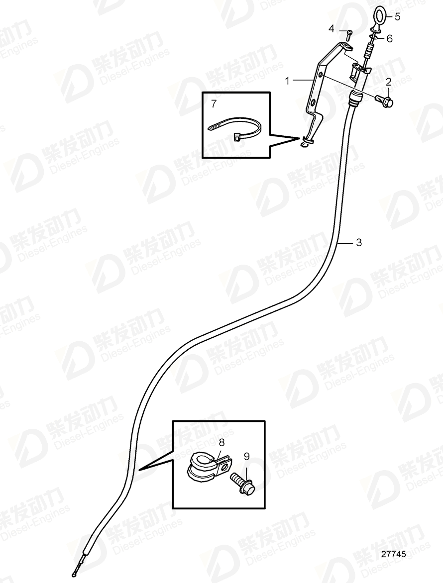 volvo penta Pipe 21409692 Drawing volvo penta Pipe 21409692 Drawing